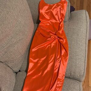 JLUXLABEL Orange Dress